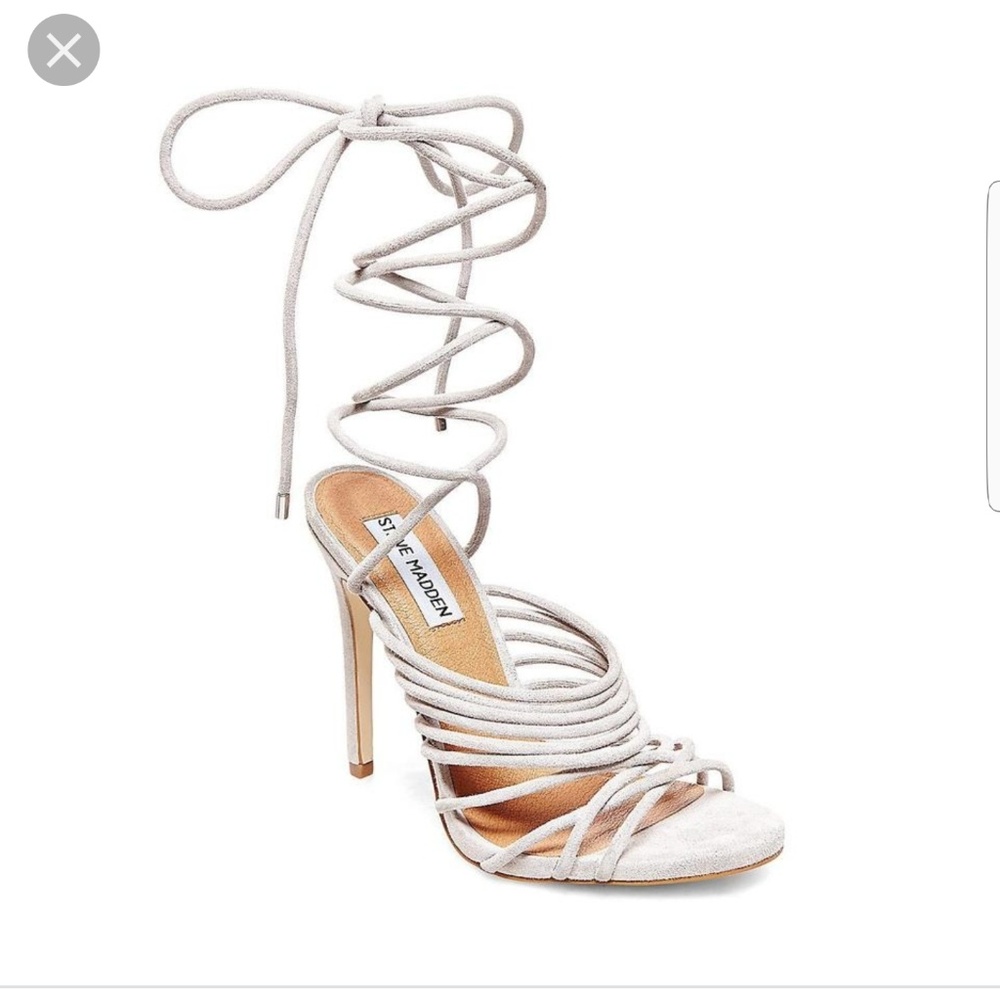 NWOT grey suede heels